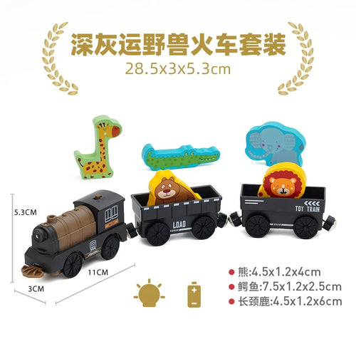 Children's Battery Operated Electric Train Set with Diecast Magnetic Locomotive ToylandEU.com Toyland EU