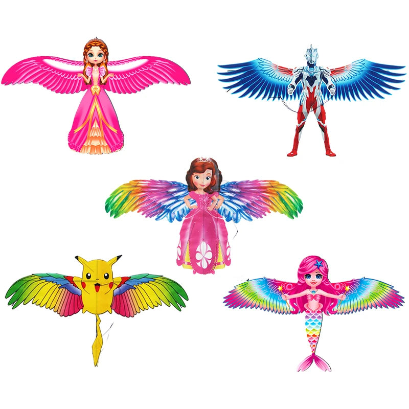 Children's  Butterfly Mermaid Parrot Magpies Kite Set - ToylandEU