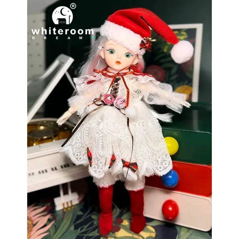 Ball Jointed Doll 30cm With Starry Grey Eyes Fashion Outfit - ToylandEU