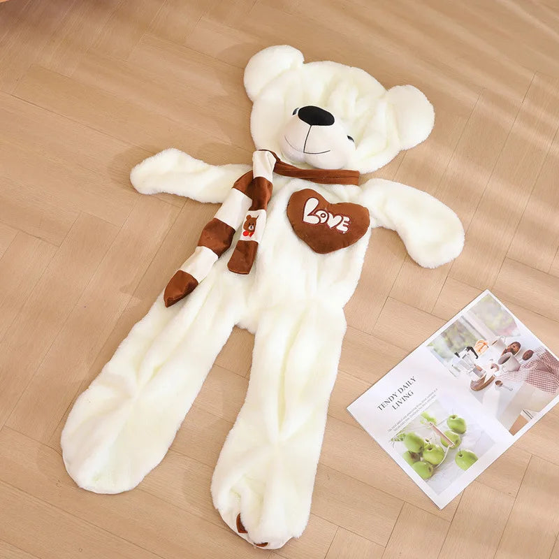 80-180cm Giant Size Teddy Skin Plush Toy Soft Animal Love You Scarf - ToylandEU