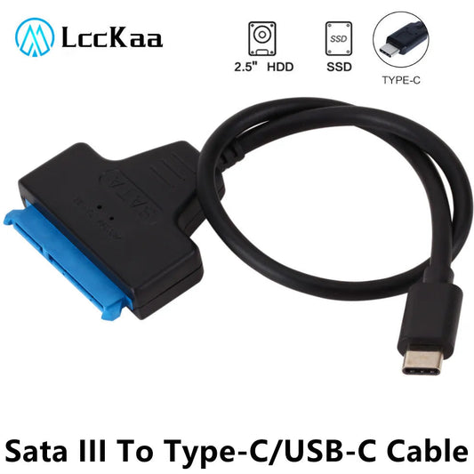 SATA 3 to Type-C Adapter Cable for 2.5-Inch HDD and SSD - USB 3.1 Interface - ToylandEU