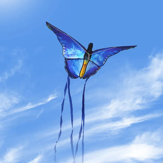 YongJian Blue Crystal Butterfly Kite - 140x365cm
