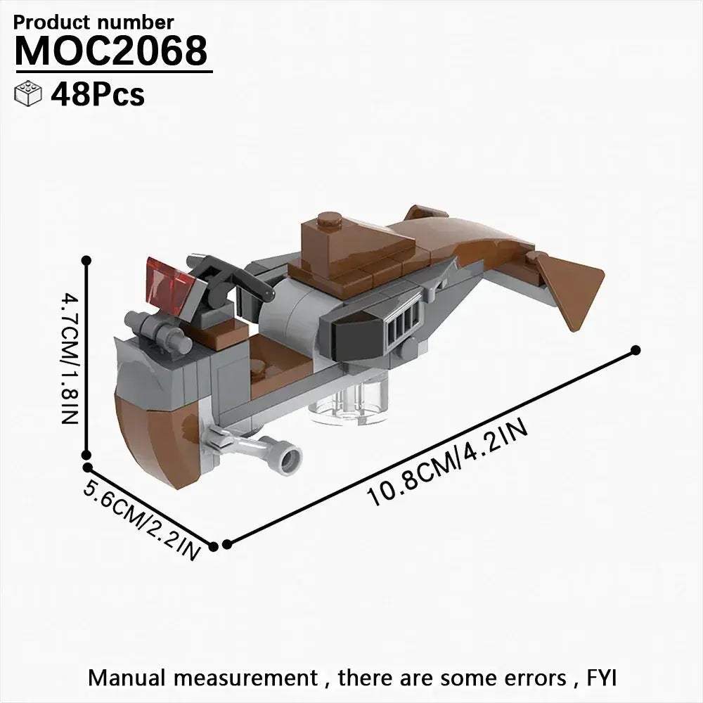 Most Complete Space Wars Speeder Bike Building Blocks Set - ToylandEU
