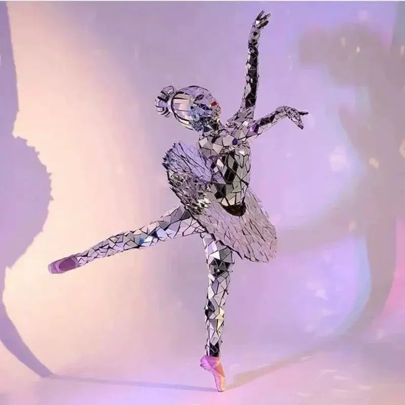 Sliver Mirror Ballet Costume New Fashion Ballerina Handmade Dress Cool Glass Suit Modern Singer Party Show Music Festival DJ Bar - ToylandEU