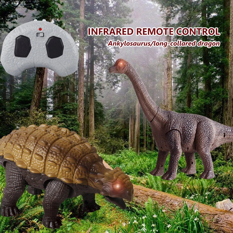 Remote Control Ankylosaurus Dinosaur Toy for Kids Aged 3-6