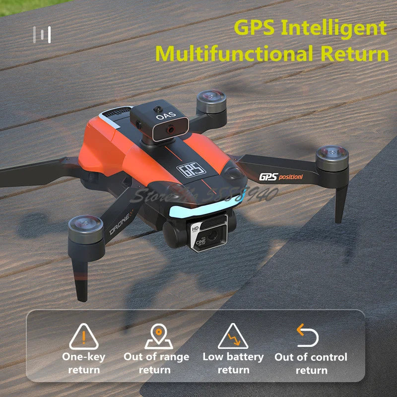 GPS Intelligent Obstace Avoidance RC Drone 8K ESC Camera Optical Flow - ToylandEU