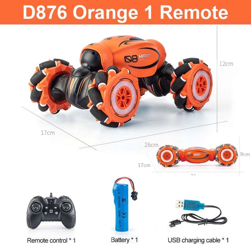 "Gesture Induction 4WD RC Car with Music and Light - High Speed Stunt Remote Control Off Road Drift Vehicle Model" Toyland EU