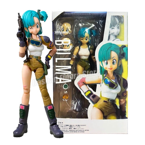 13cm SHF Dragon Ball Figures Bulma Goku Action Figure PVC Battle Force ToylandEU.com Toyland EU