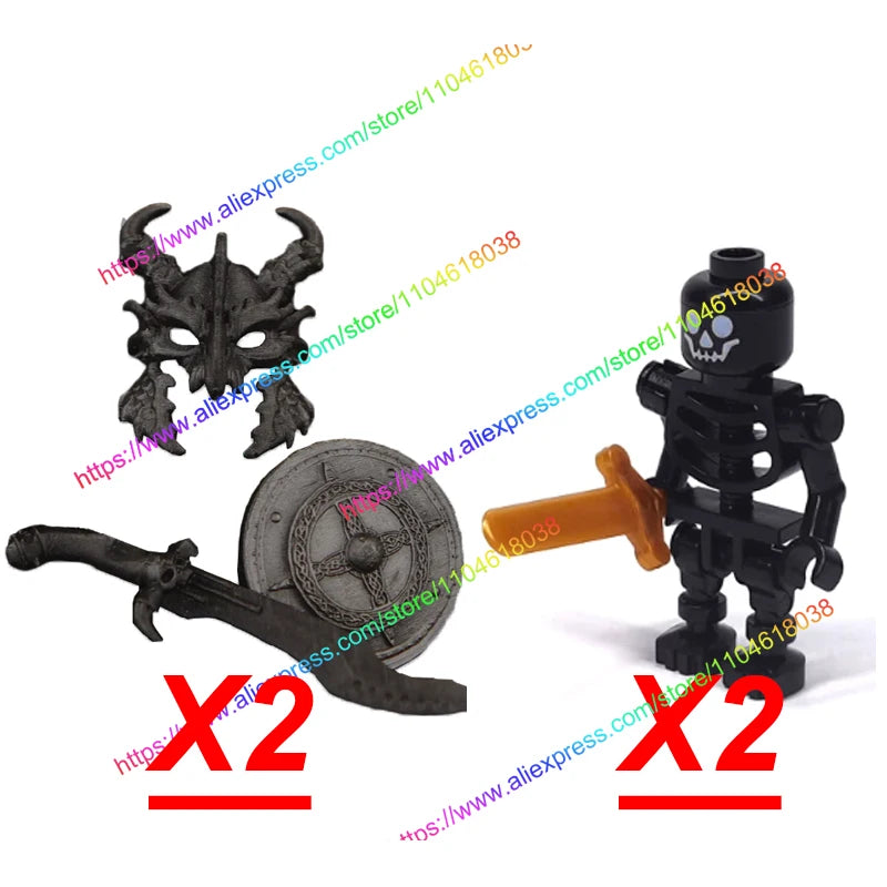 Building Blocks | Medieval Knight Set | Lego Compatible | Mini Plastic Parts