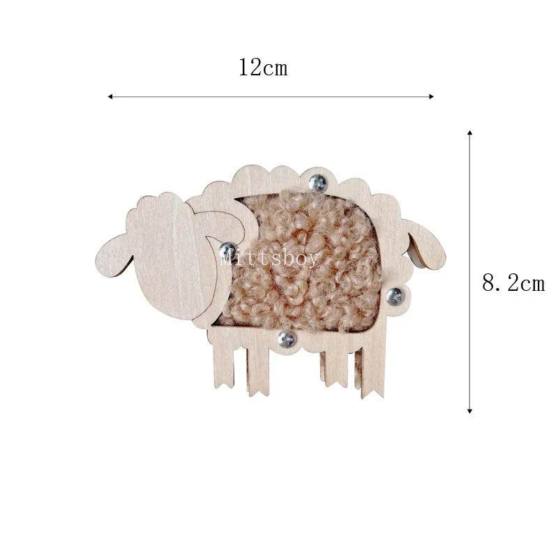 Montessori Busy Board DIY Wooden Accessories Educational Toy for Children with Castle Bulldozer Helicopter and Early Learning Activities - ToylandEU