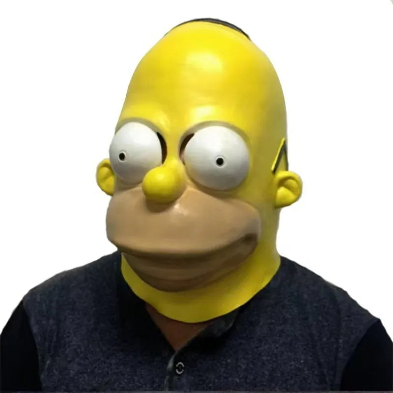 Yellow Latex Simpsons Mask | Novelty | Toylandeu™