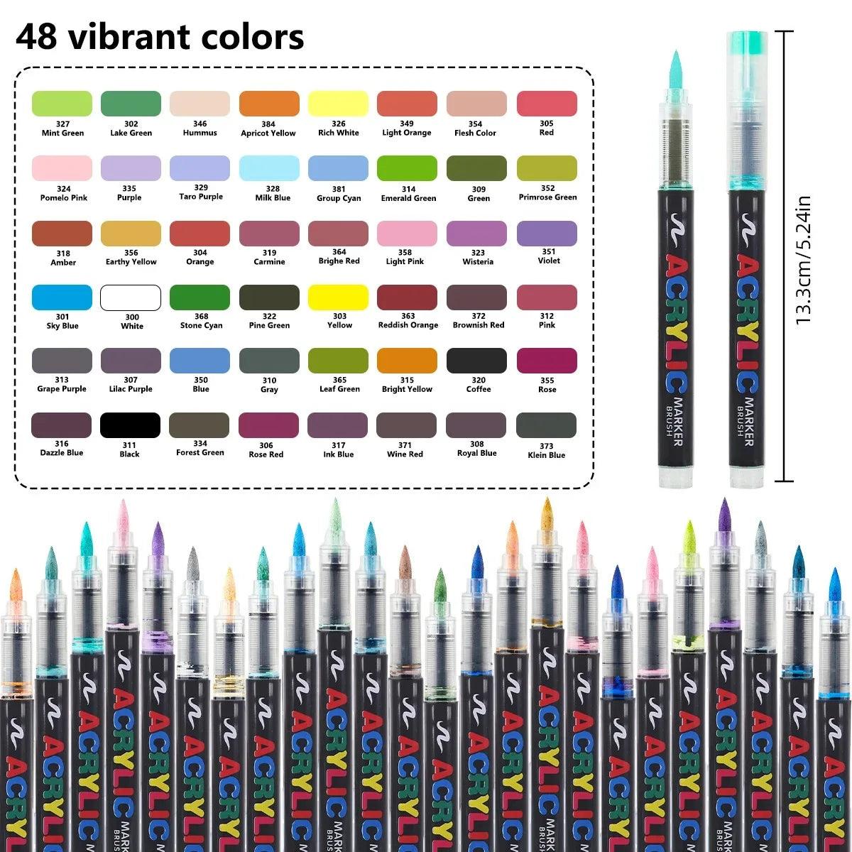 Acrylic Markers | 168 Colors Waterproof | Toylandeu™