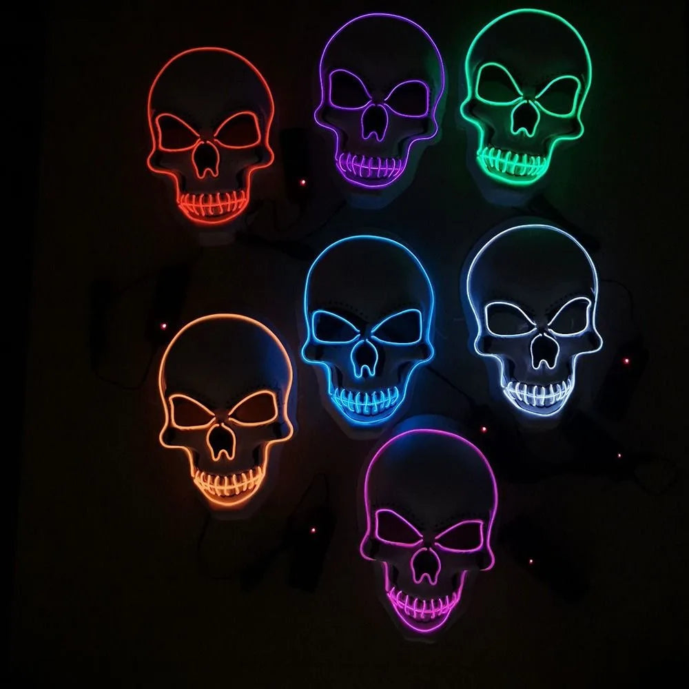 Luminous Skull Mask | Full Face | Adult Size | Halloween Party