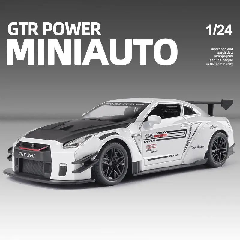 1:24 Skyline Ares GTR R35 Diecasts & Toy Vehicles Metal Toy Car Model High Simulation Pull Back Collection Kids Toys - ToylandEU