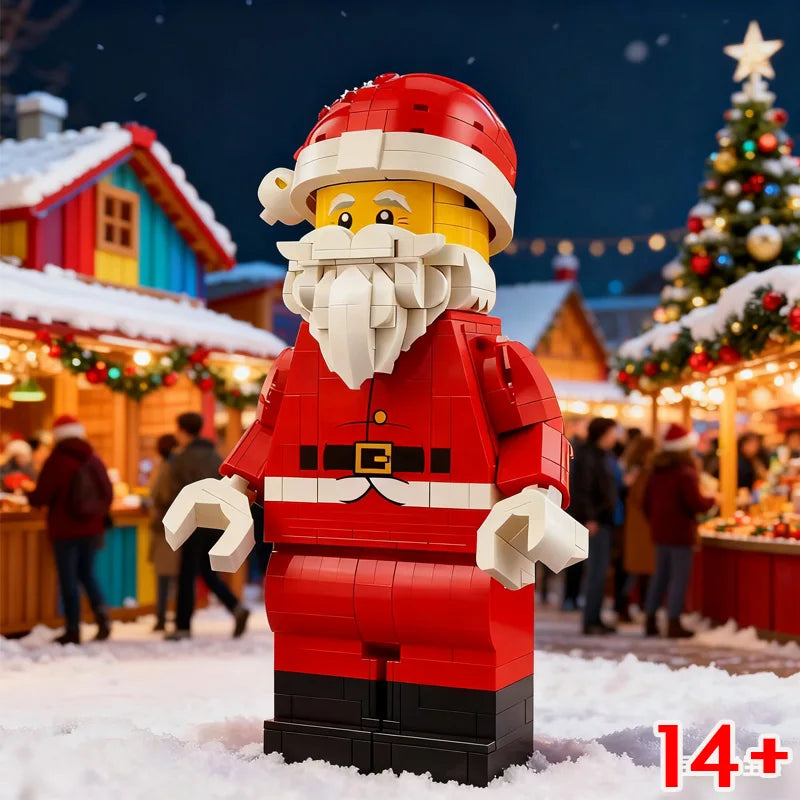 Minifigure Building Block Set | 761 Pieces | Santa Theme | Ages 14 and Up