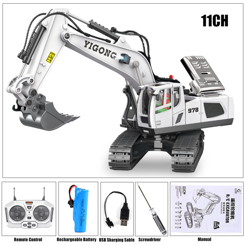 RC Car Children's Remote Control Excavator Dump Truck Bulldozer Electric Toy Toyland EU