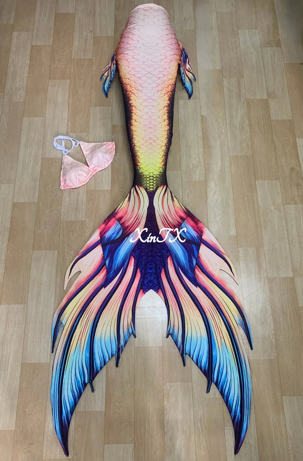 Mermaid Tail Swimsuit | Custom Size | Mermaid Ears Included | Festival Ready