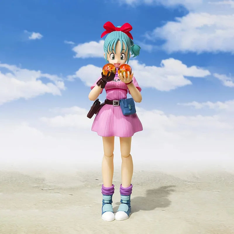 13cm SHF Dragon Ball Figures Bulma Goku Action Figure PVC Battle Force - ToylandEU