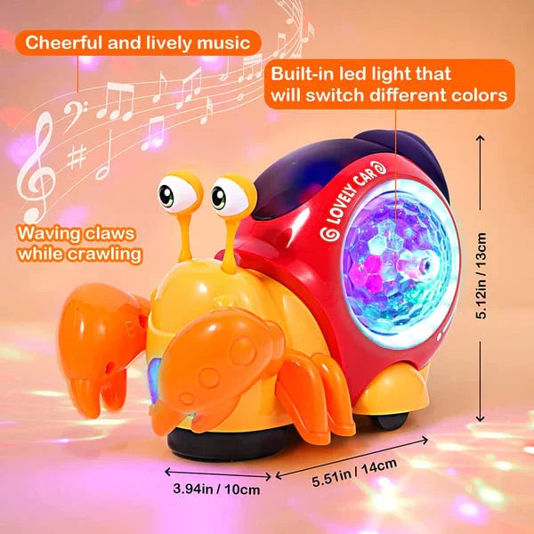 Crab Crawl Baby Toy with Music and LED Light - ToylandEU