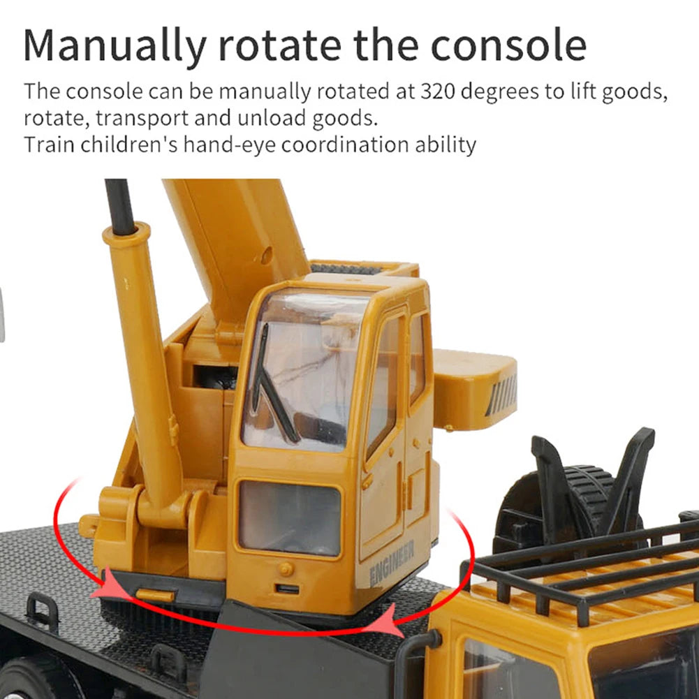 1/24 Scale Rechargeable RC Crane Truck - Fun Engineering Toy for Kids