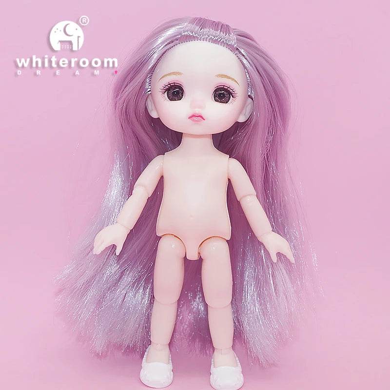BJD Doll 1/12 16cm 6 Inch Jointed Baby Doll Fashion Gift - ToylandEU
