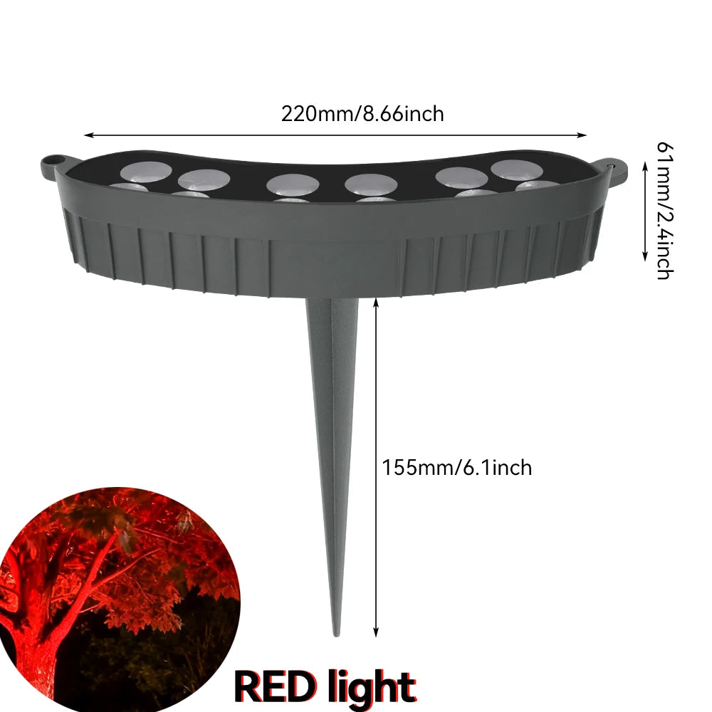 Tree Hugging Solar LED Lawn Light | IP65 Waterproof | RGB Warm Color | Outdoor