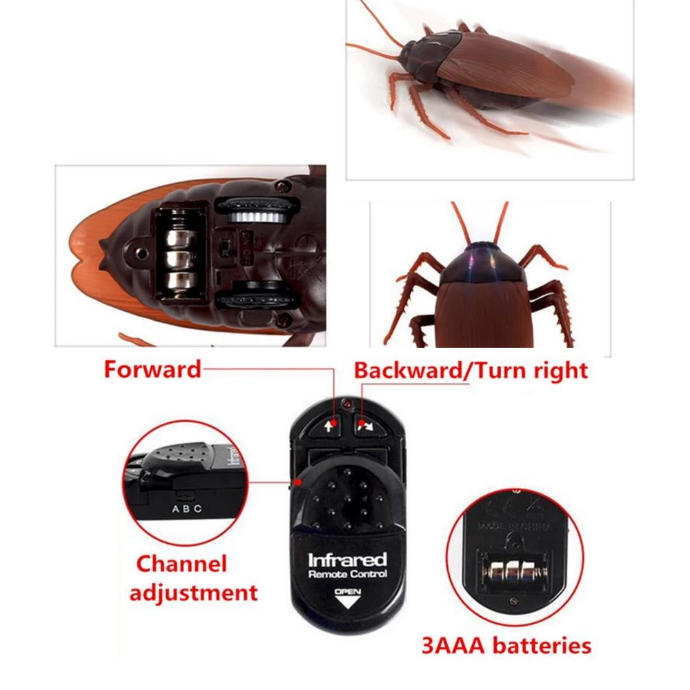 Remote-Controlled Electric Spider & Cockroach Prank Gift Toy