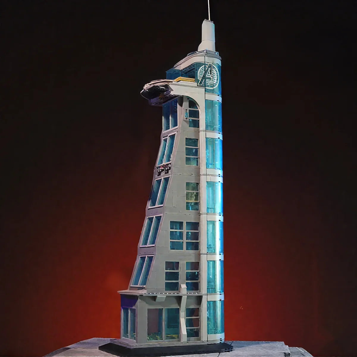 Building Blocks | 7 Story Modular Set | Iron Tower Model | Ages 14 Plus Brick