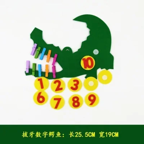 NEW Kid Montessori Toys Felt Finger Numbers Math Toy Children Counting ToylandEU.com Toyland EU