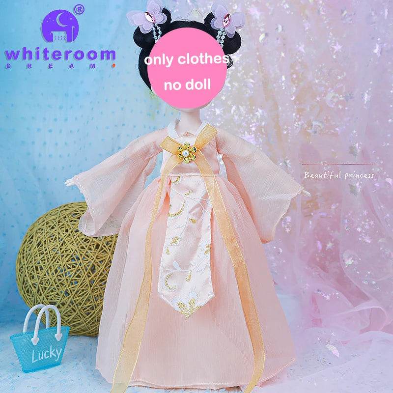 Bjd 1/6 Bjd Doll Blue Eyes Ancient Chinese Dress Set Gift - ToylandEU