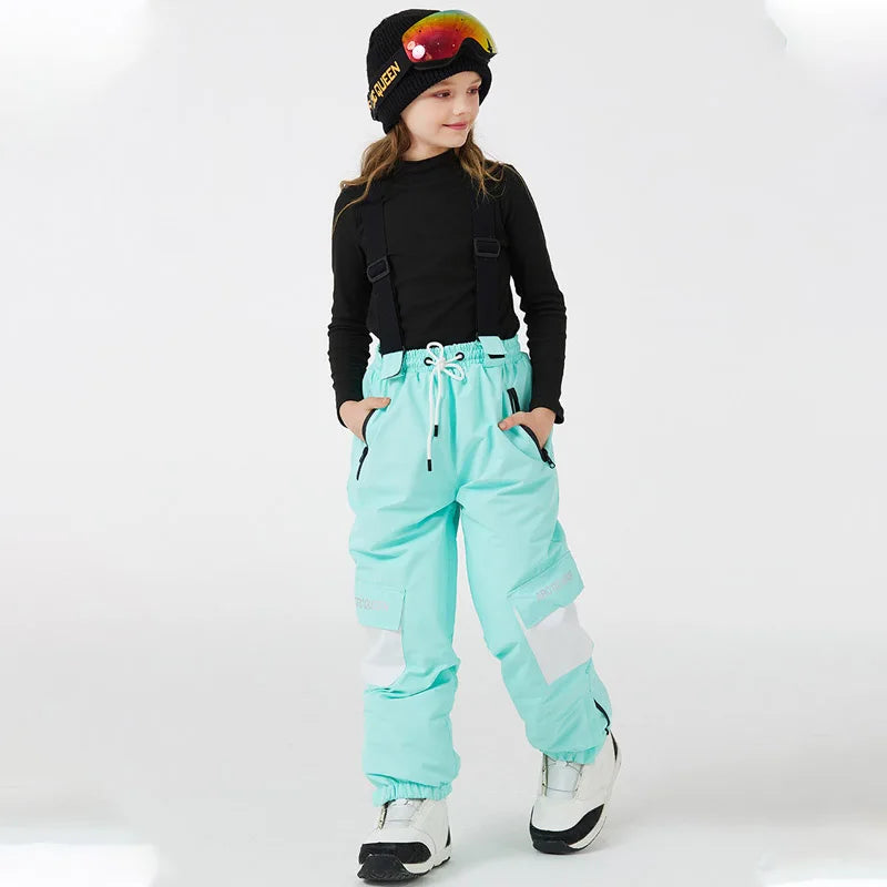Kids Ski Bibs | Waterproof Insulated | Breathable Thermal | Unisex Youth