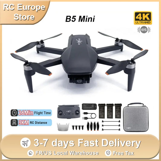 4K Mini Drone with GPS & Gimbal - 26 Min Flight, 3KM Range