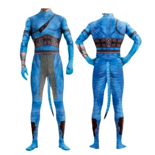 Avatar The Way of Water Cosplay Costume Tail Bodysuit Alien Halloween Birthday Theme Party Role Playing Outfit Adult Women Men - ToylandEU