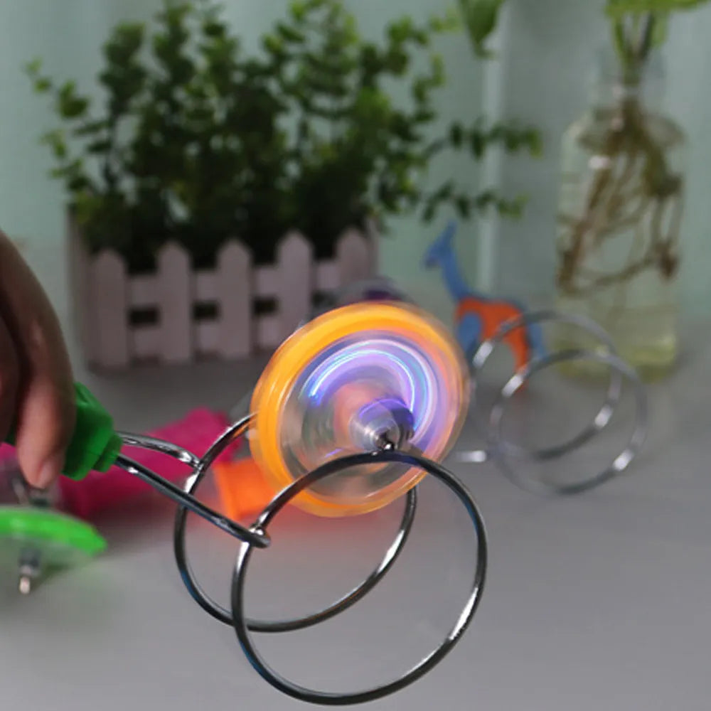 Colorful LED Light Magnetic Spinning Top Gyro Spinner - ToylandEU