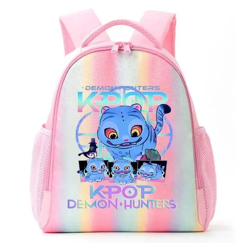 Anime Rainbow Backpack With Demon Hunters Design For Students - ToylandEU