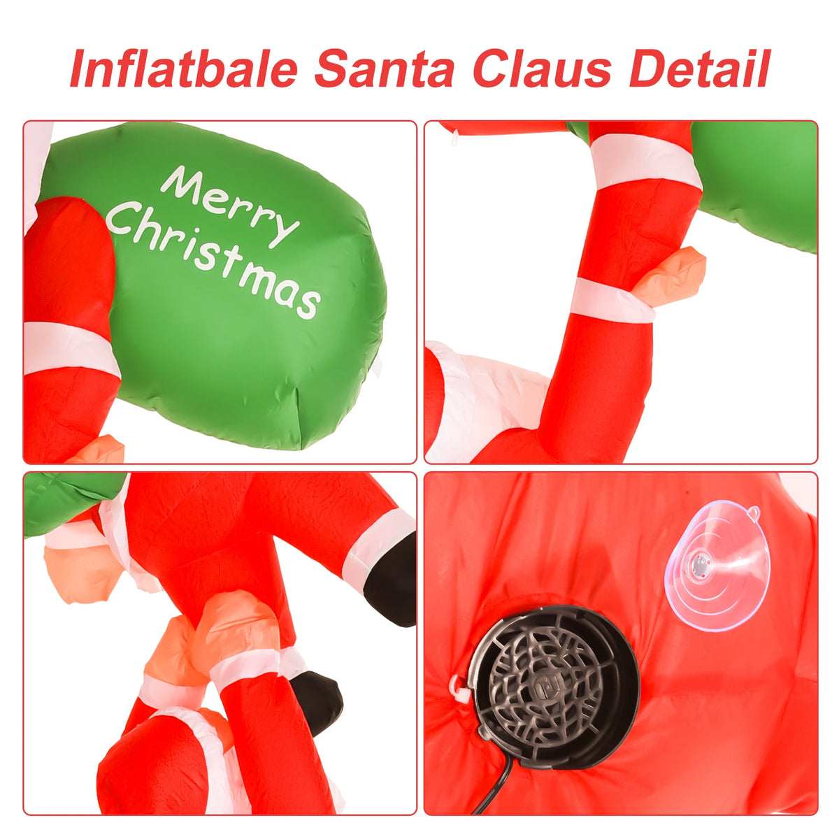 Christmas Inflatable Decoration | 7.8 Feet Tall | 6 Led Lights | Outdoor Yard