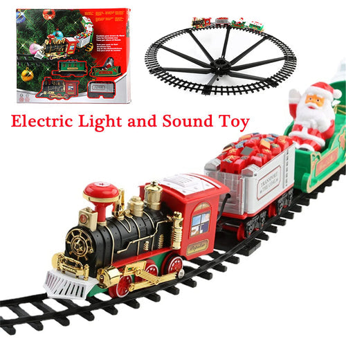 Christmas Electric Train Toy Set with Sound and Light - Ideal for Christmas Tree Decoration and Kids' Gift ToylandEU.com Toyland EU