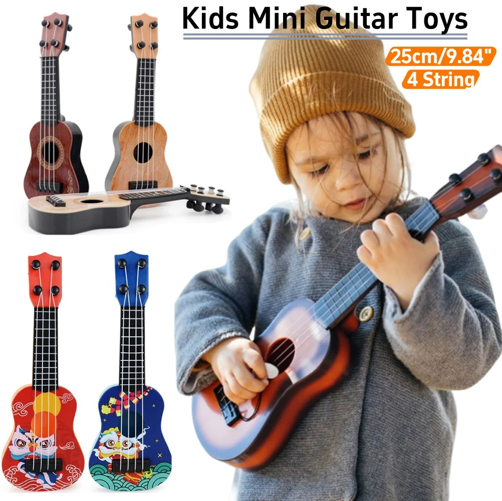 Mini Ukulele For Beginners 4 String Educational Toy Guitar