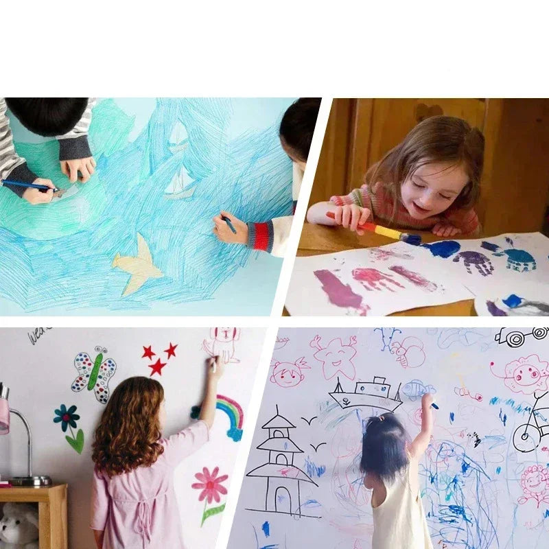 Kids Creativity Canvas - Large Painting Paper Roll for Graffiti and Drawing - ToylandEU