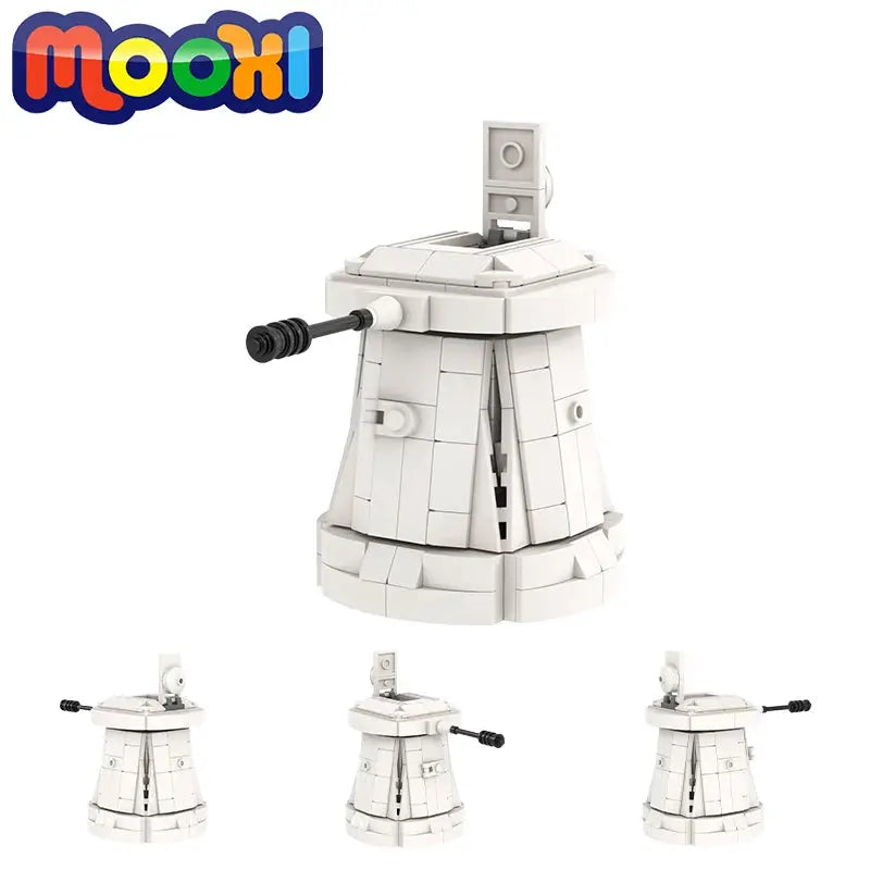 MOC2072 Movie MOC DF.9 Hoth Turret Defense Tower Model Building Blocks Sci-Fi Military Weapons DIY Assembly Bricks Toys For Kids - ToylandEU
