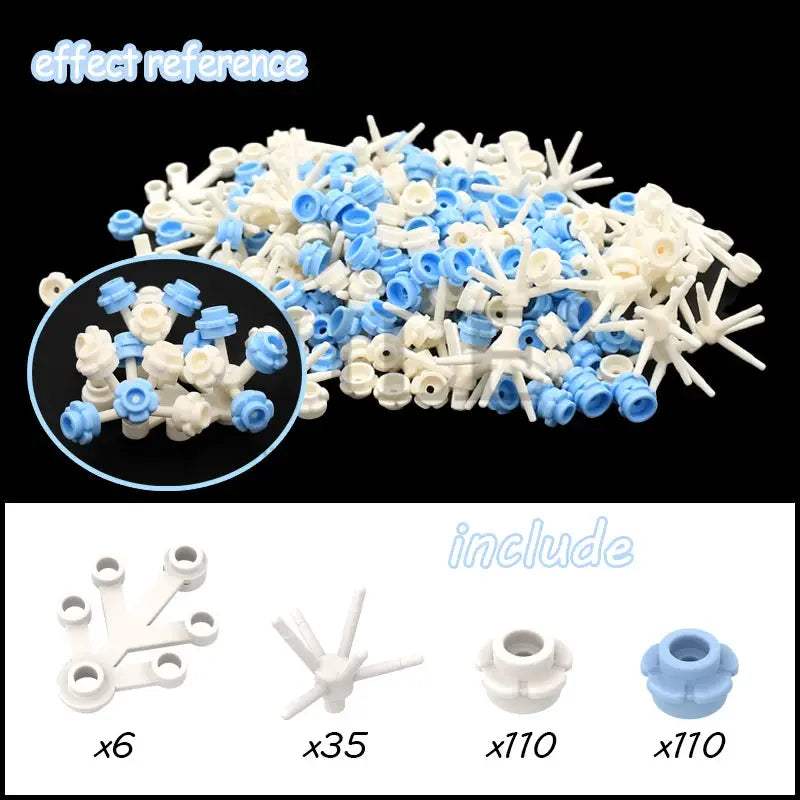 MOC Sakura Flower Stem Tree Building Blocks Set DIY Cherry Blossom Bricks Treehouse Model Decoration Toys 24866 19119 2417 2423 - ToylandEU