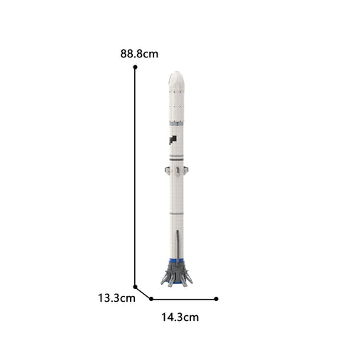 Saturn V Space Rocket Building Block Set - 1:110 Scale ToylandEU.com Toyland EU