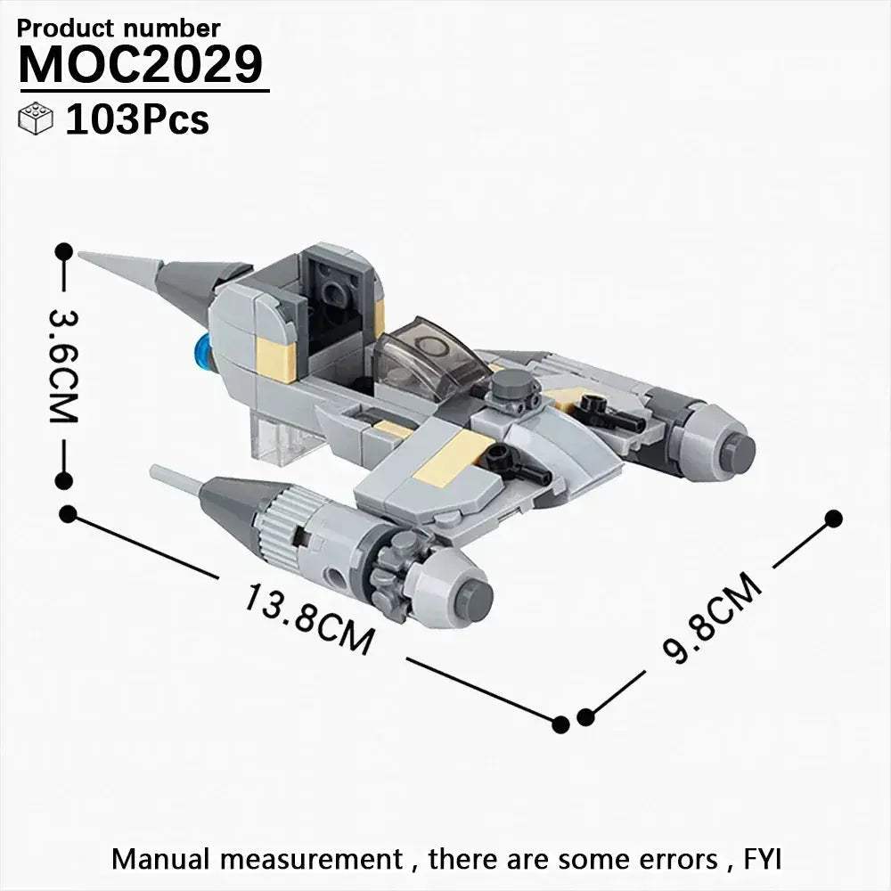 Space Wars Fighter Building Blocks Set For Realistic Dioramas - ToylandEU