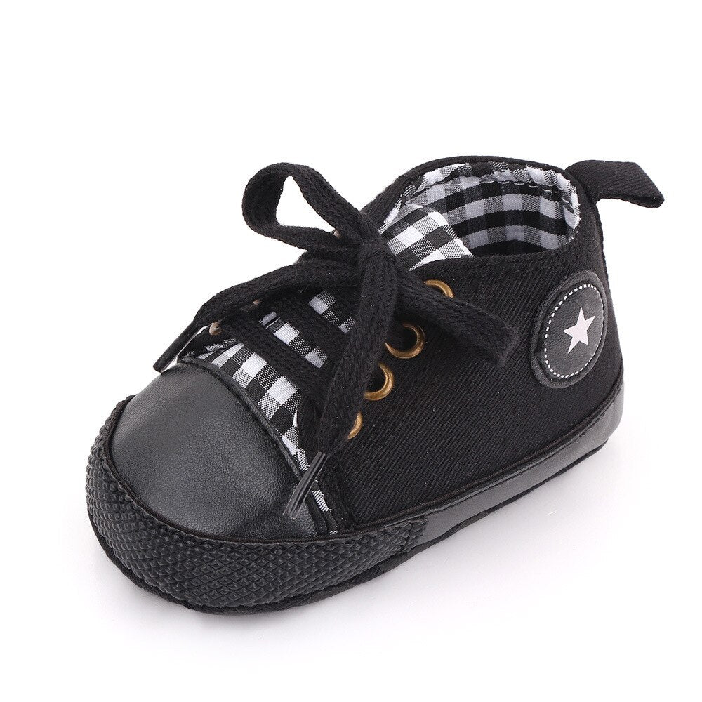 Fashionable Bling Canvas Shoes for Baby Girls - Soft Sole Toddler Sneakers Toyland EU