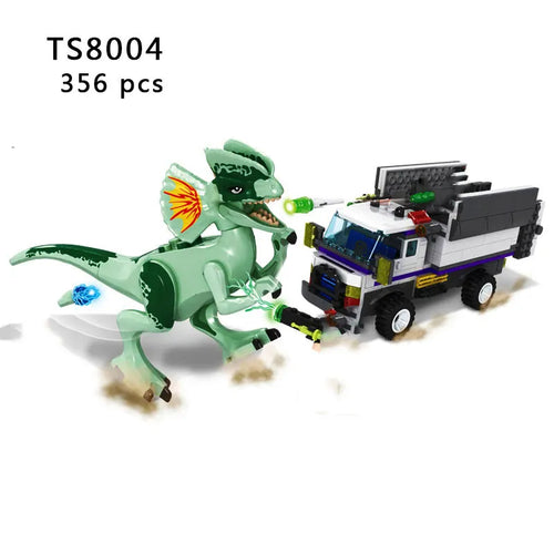 Jurassic World Dinosaur 3D Model Building Blocks Set White ToylandEU.com Toyland EU