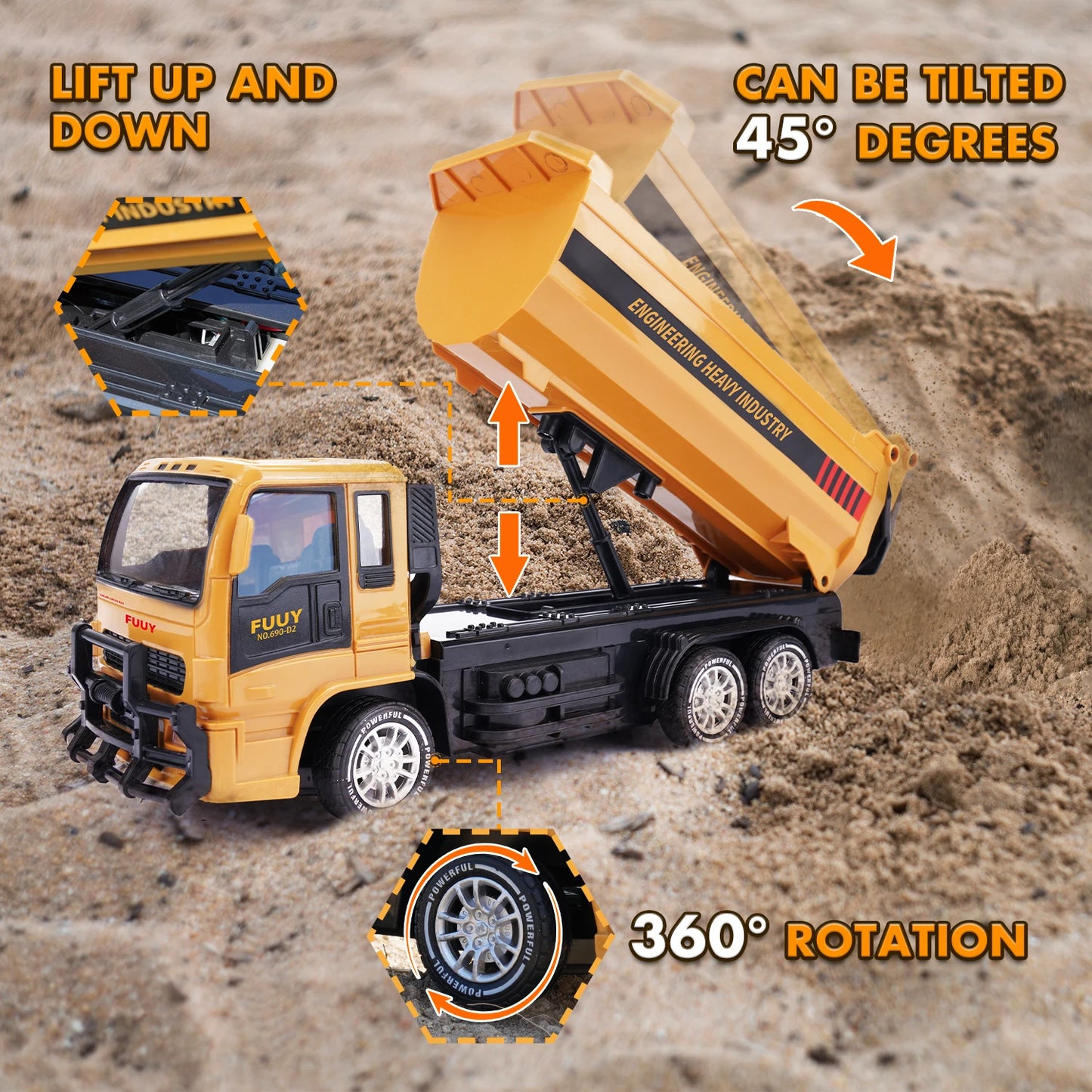 Remote-Controlled Electric Crane Toy - Ideal for Young Engineers!