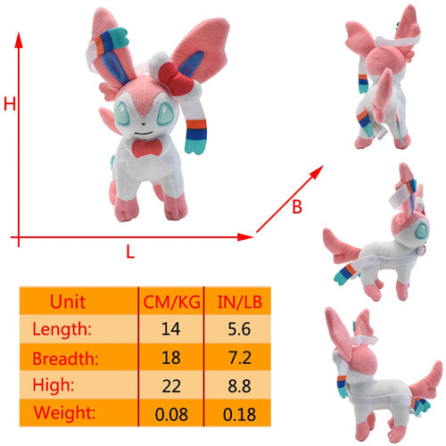 30 Styles Pokemon Eevee Pulsh Toys Shiny Sylveon Jolteon Glaceon Toyland EU