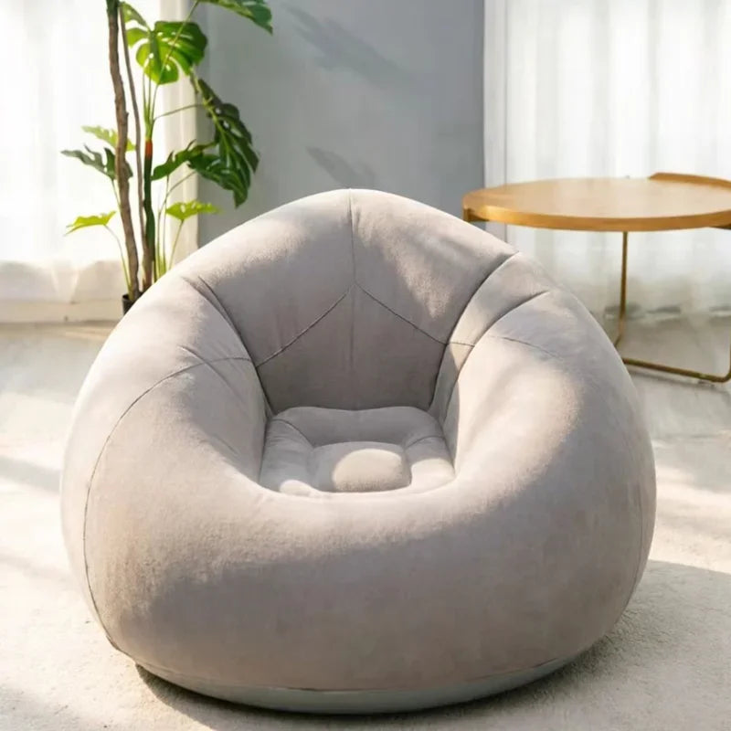 Inflatable Sofa | Flocking Surface | Foldable | Single Seat Indoor Outdoor