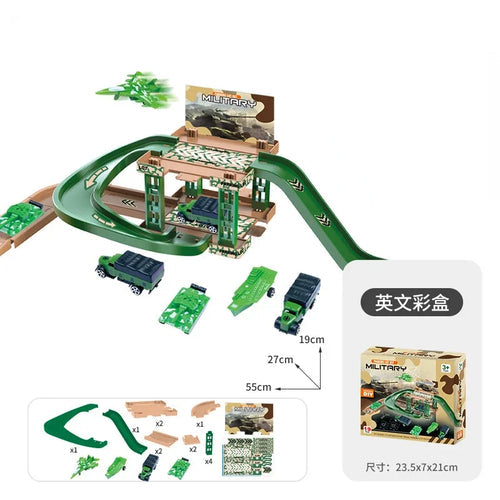 Busy Kids Multi-Level Military Vehicle Parking Garage ToylandEU.com Toyland EU