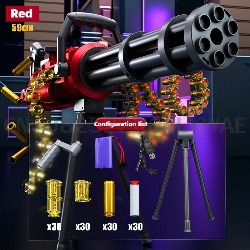 Toy Gun | 115 cm Length | Self-Assembly Gatling Gun | Plastic
